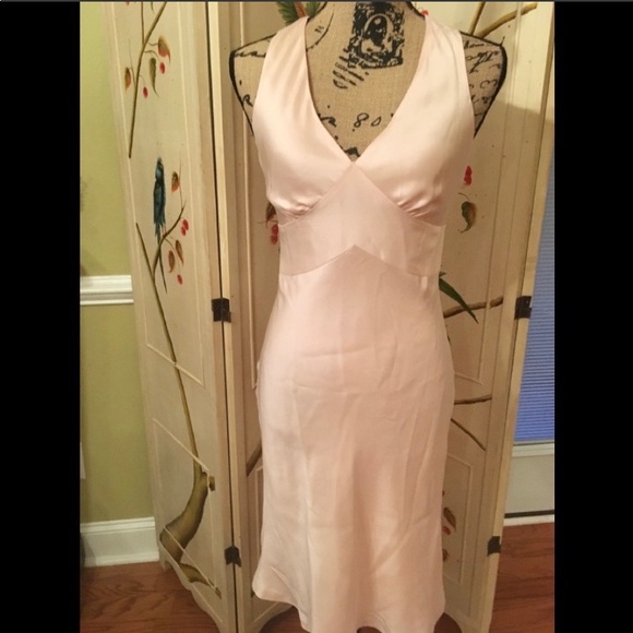Ann Taylor GorgeousPale Pink Silk Dress Size 0 - Picture 1 of 7
